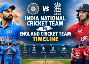 The England cricket team vs India national cricket team timeline extends across almost a century of international cricket.