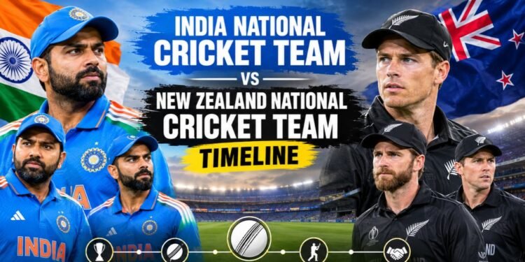 India National Cricket Team vs New Zealand National Cricket Team Timeline