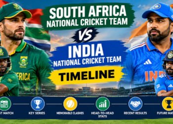 South Africa National Cricket Team vs India National Cricket Team Timeline